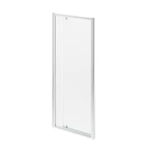 Image of Wickes Square Bi-Fold Semi Frameless Recess Shower Door - Chrome 760mm