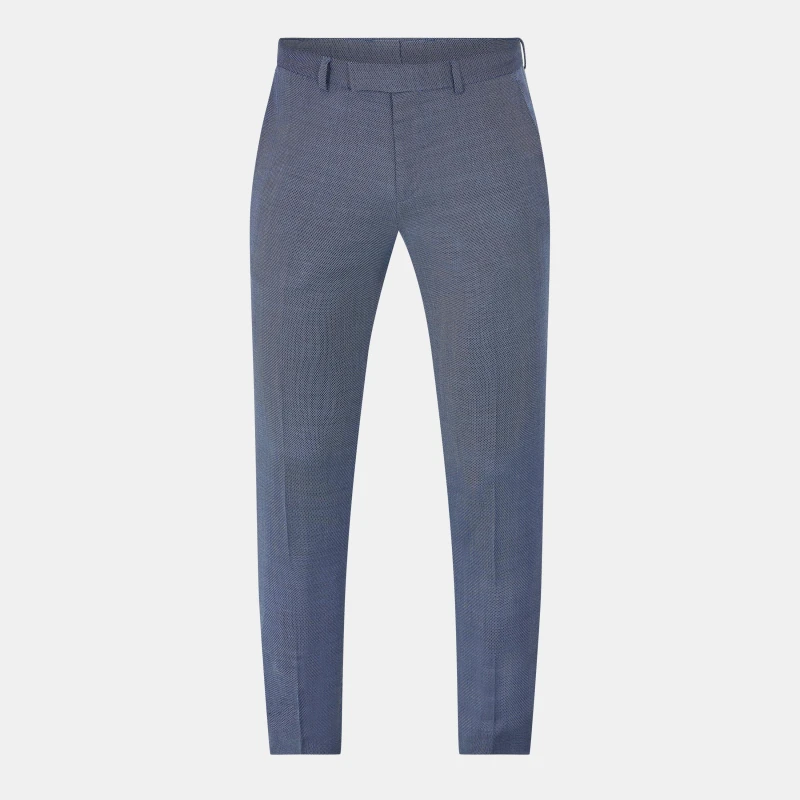 Image of Hugo Mens Heiron Slim Fit Trousers Medium Blue male 38W R