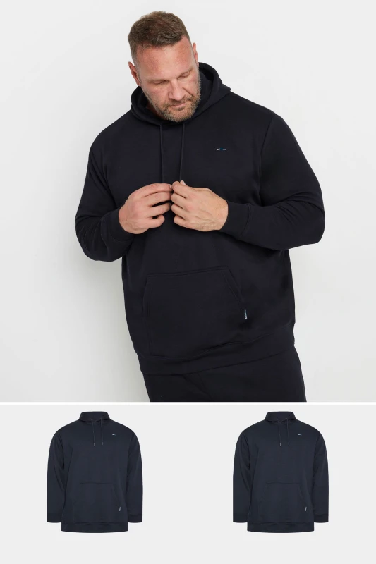 Image of BadRhino BadRhino Men 2 Pack Core Hoodies in Blue Size: X-Large Blue XL Male 5063111757534