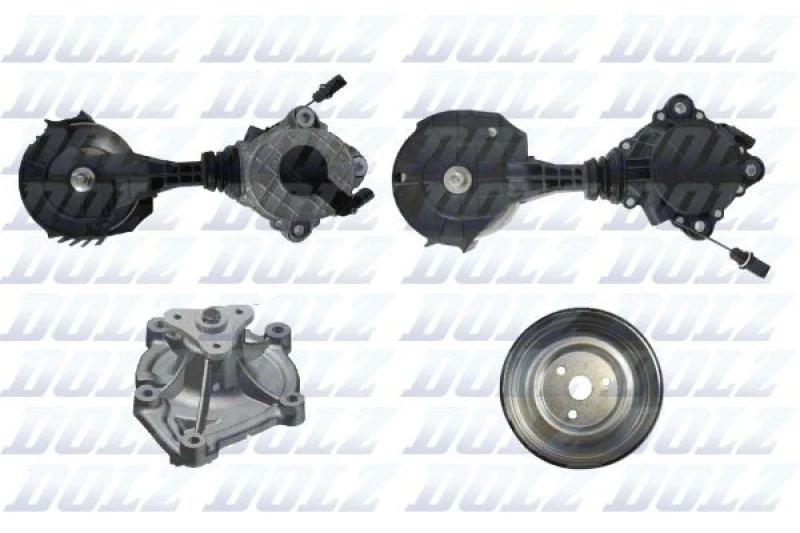 Image of DOLZ Water Pump + V-Ribbed Belt Kit DOLZ KD174T