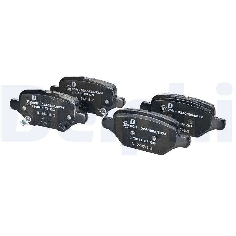 Image of DELPHI Brake pad set DELPHI LP3611