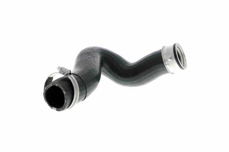 Image of VAICO V10-2837 Turbocharger Hose Rubber with fabric lining, Q+, original equipment manufacturer quality Rubber with fabric lining Charger Intake Hose