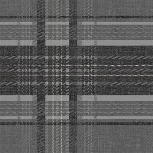 Image of Superfresco Rhea Plaid Wallpaper Charcoal Paper
