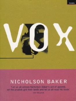 Image of Vox by Nicholson Baker Book