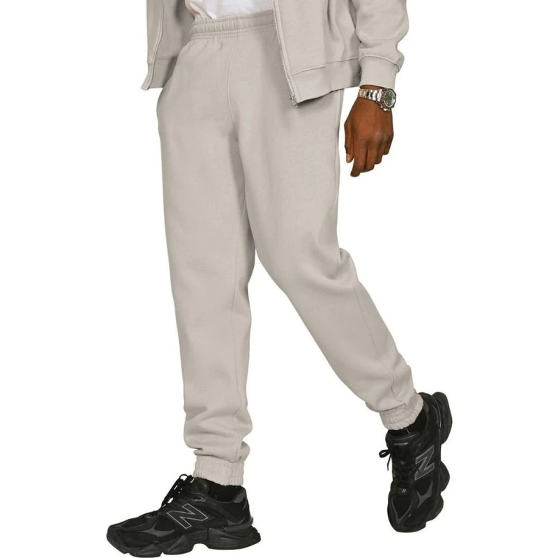 Image of Casual Classics Mens Blended Core Ringspun Cotton Tall Jogging Bottoms in Stone Size: Small Stone Male S