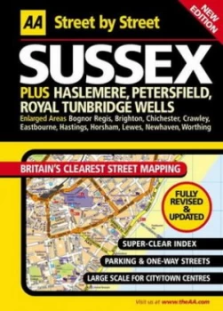 Image of Aa Street by Street Sussex. Maxi Paperback