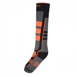 Image of Nevica Vail 1 Pack Ski Socks Mens - Black/Orange