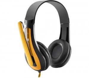 image of CANYON CNS-CHSC1BY Headset - Black & Yellow, Black