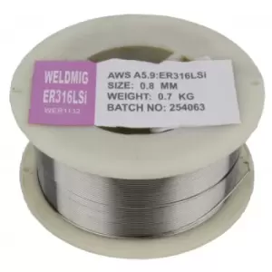Image of WELDFAST Mig Welding Wire - Stainless Steel - 0.8mm - 0.7Kg WLD00212