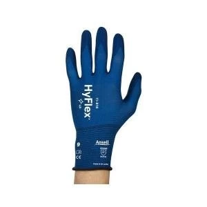 Image of Ansell HyFlex 18 Gauge Size 10 Multi Purpose Palm Coated Light Duty