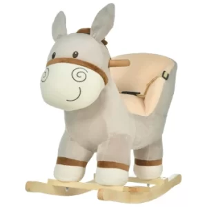 Image of Homcom Donkey Rocking Horse, Grey