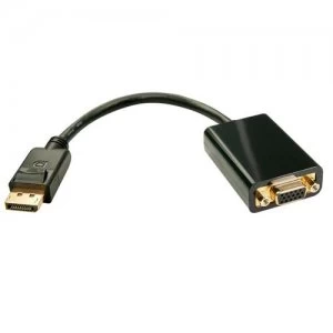 Image of Lindy 41006 DisplayPort VGA Black cable interface/gender adapter