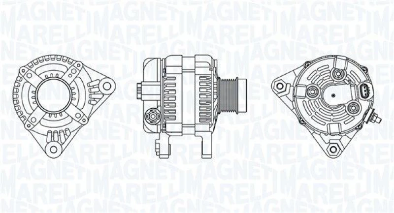 Image of MAGNETI MARELLI Alternator MAGNETI MARELLI 063731991010