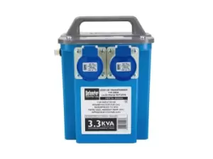 Image of Defender E203030 240v 2x16A 3.3kVA Step-Up Transformer