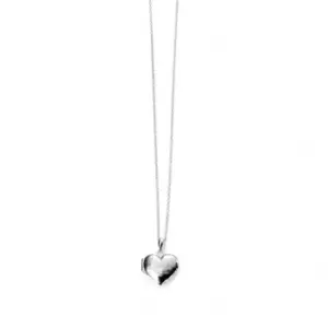 Image of Beginnings Sterling Silver Heart Locket Necklaces N3924