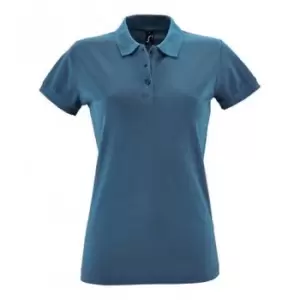 Image of SOLS Womens/Ladies Perfect Pique Short Sleeve Polo Shirt (L) (Slate Blue)