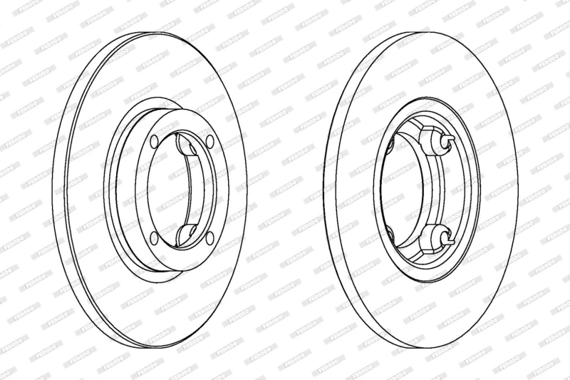 Image of Brake disc FERODO DDF1076C