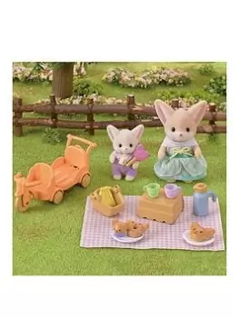 Sylvanian Families Sunny Picnic Set Fennec Fox Sister & Baby