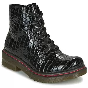 Image of Rieker 76246-00 womens Mid Boots in Black,5,7