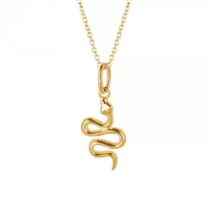 Image of Gold Plated Snake Necklace N4519