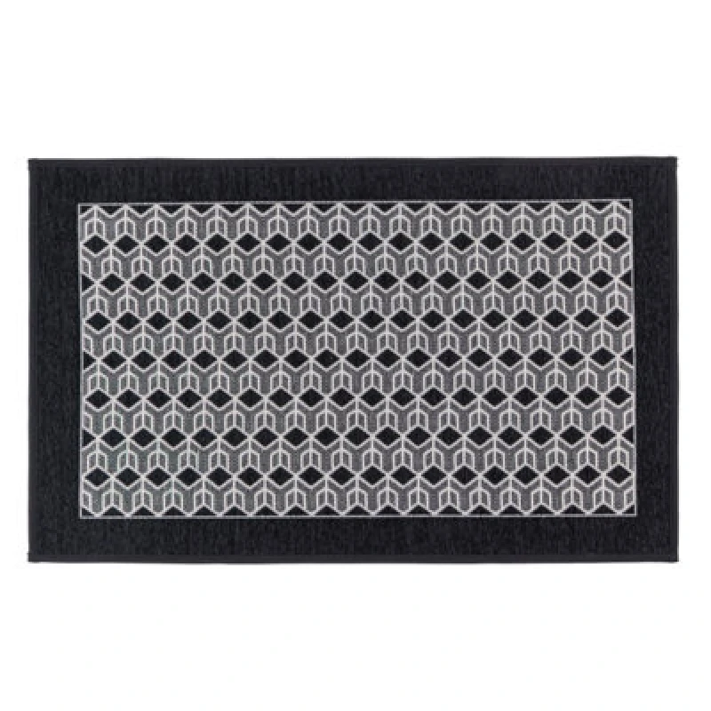 Image of Jvl Allure Doormat, Black - 50X75Cm