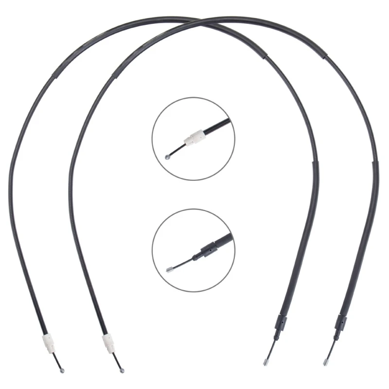 Image of RIDEX 124C1352 Brake Cable Right, 1750/1631mm Cable,parking brake (124)