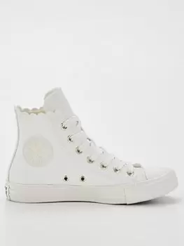 image of Converse Chuck Taylor All Star Synthetic Hi - White, Size 7, Women