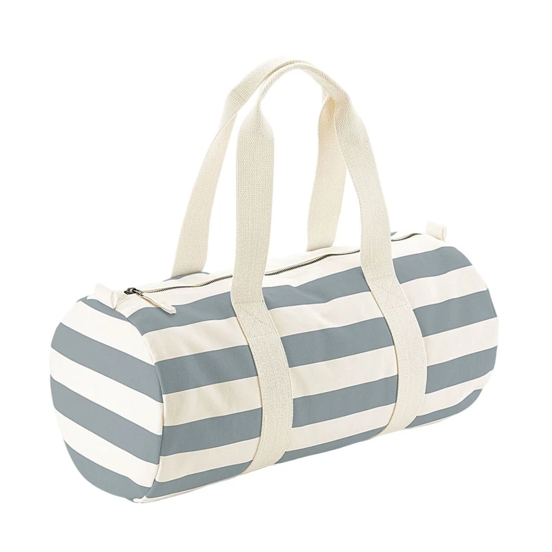 Image of Westford Mill Mens Nautical Duffle Bag in Grey Grey Male One Size