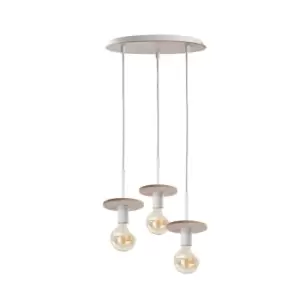 Saturn Cluster Pendant Ceiling Light Natural, 30cm, 3x E27