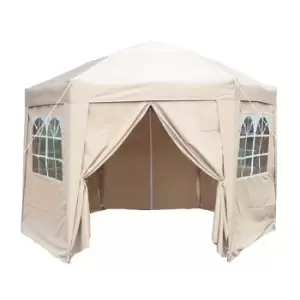 image of Airwave 3.5m Hexagon Gazebo - Beige