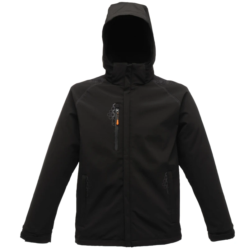 Image of Regatta Professional Mens Repeller X-Pro Softshell Jacket in Black Size: Small Black Male S