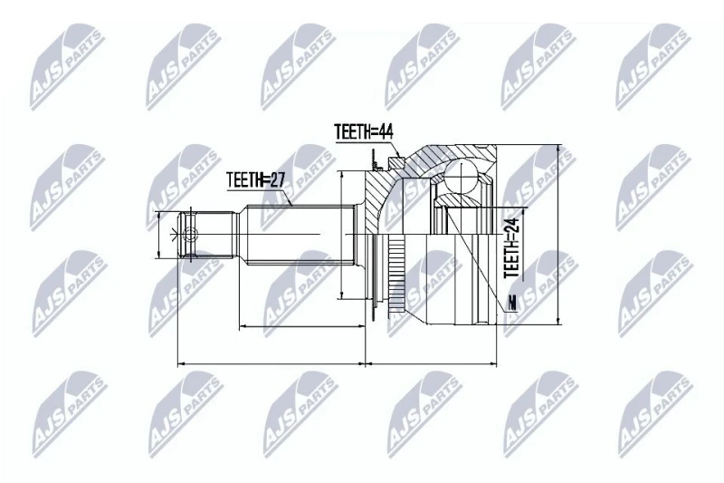 Image of NTY CV joint kit NTY NPZ-KA-305