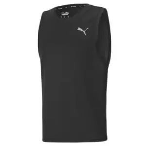 Puma Run Single Vest Mens - Black