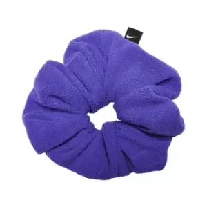 Image of Nike Gathered Hair Tie Black Large Terry Purple