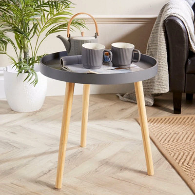 Image of Home Source Marlow Accent Side Table Grey