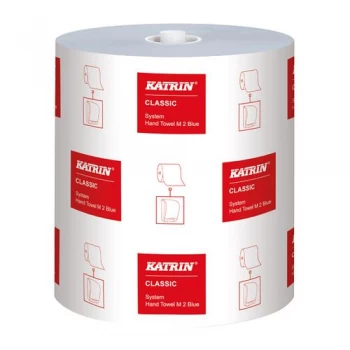 Image of Katrin Classic System Hand Towel M2 2-Ply Blue Pack of 6 460263
