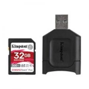 Image of Kingston 32GB SDHC React Plus Card