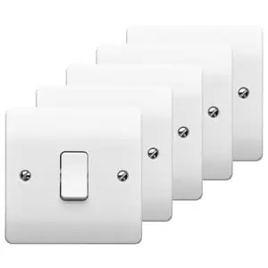 MK 10A Single 2 Way Light Switch - Pack of 5