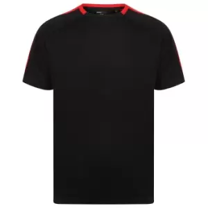 image of Finden and Hales Unisex Team T-Shirt (L) (Black/Red)