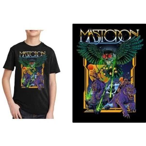 Image of Mastodon - Space Owl Kids 11 - 12 Years T-Shirt - Black