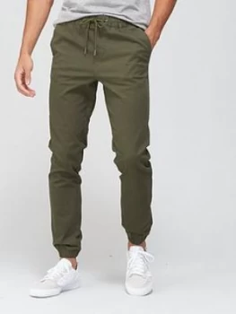 image of Jack & Jones Skinny Fit Woven Joggers - Forest Night, Forest Night, Size 32, Inside Leg Regular, Men