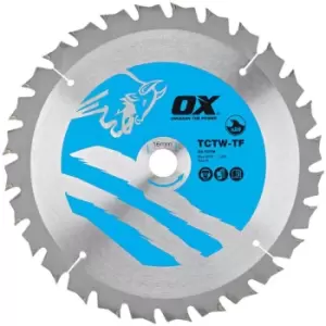 Image of Ox Tools - ox Wood Cutting Thin Kerf Circular Saw Blade atb 136 x 20 x 1.0mm 20 Teeth (1 Pack)