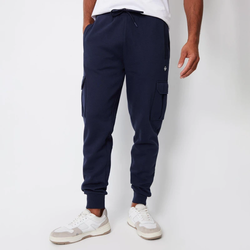 Image of Threadbare Cargo Style Joggers - Blue Blue M