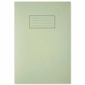 Image of Silvine Exercise Book A4, Ruled with Margin 80 Pages - Green (10 Pack)