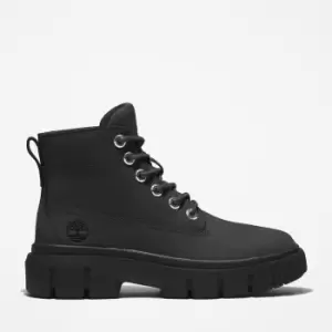 image of Timberland Greyfield Lace-up Boot For Her In Black Black, Size 3.5