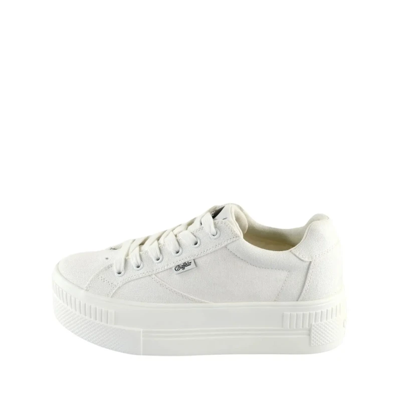 Image of Buffalo Womens organic cotton Trainers Buffalo Paired Blanc Female 40