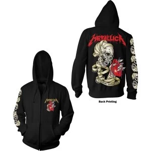 Image of Metallica - Heart Explosive Unisex Large Hoodie - Black
