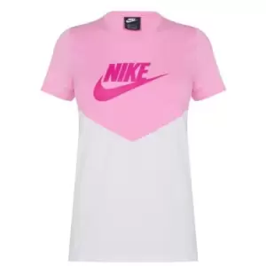 image of Nike Heritage Short Sleeve T-Shirt - Pink