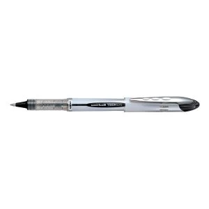 Image of Uni Ball Vision Elite UB 200 Medium Rollerball Pen Line Width 0.6mm Tip Width 0.8mm Black 1 x Pack of 12 Pens