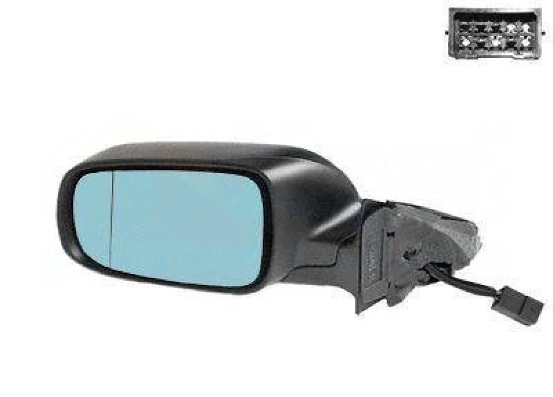 Image of VAN WEZEL 0330807 Wing mirror * HAGUS * Left, Heatable, Over-paintable Outside Mirror (50)